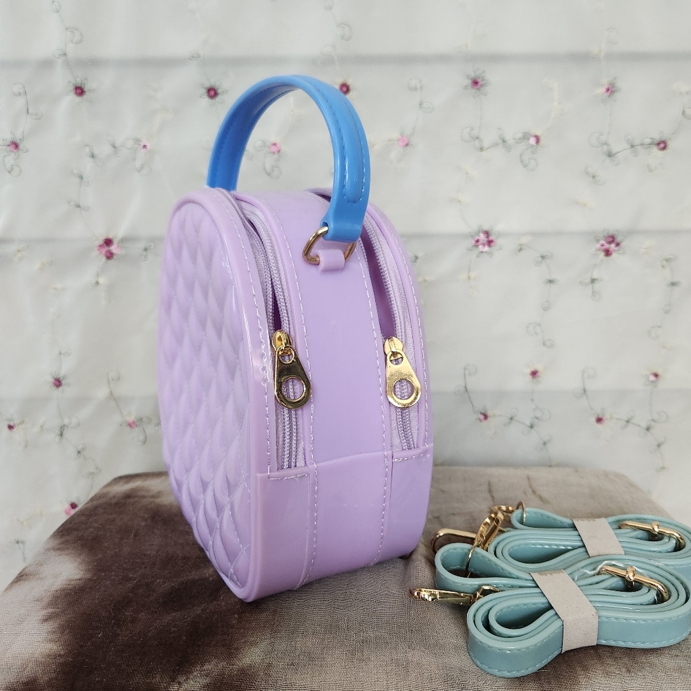 Quilted Jelly Mini Convertible Bowler Bag / Backpack - Picture 4 of 8